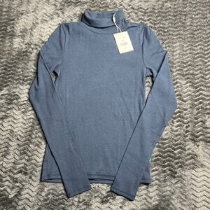 Jason Scott India ink Rib Turtleneck Long Sleeve Women Size Small NWT